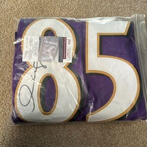 JSA Signed Ravens Jersey #85 Derrick Mason